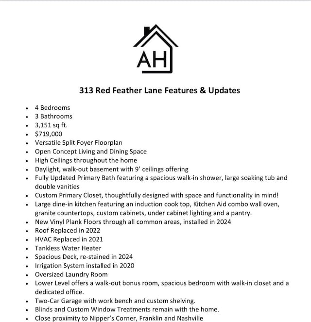 313 Red Feather Ln, Brentwood, TN 37027 - view of miscellaneous document