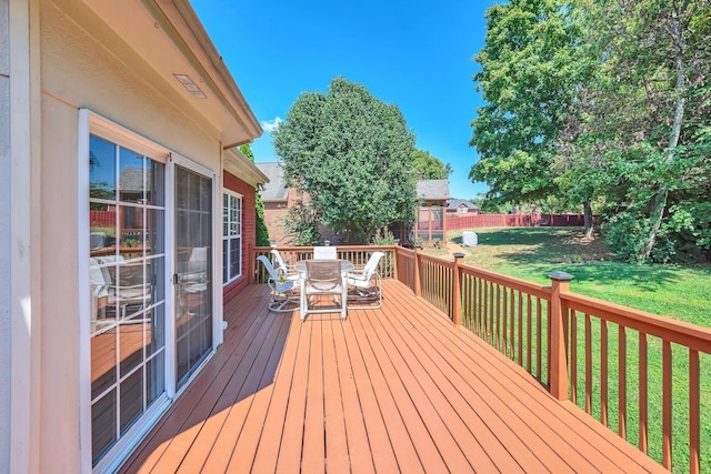313 Red Feather Ln, Brentwood, TN 37027 - wooden deck featuring outdoor dining space