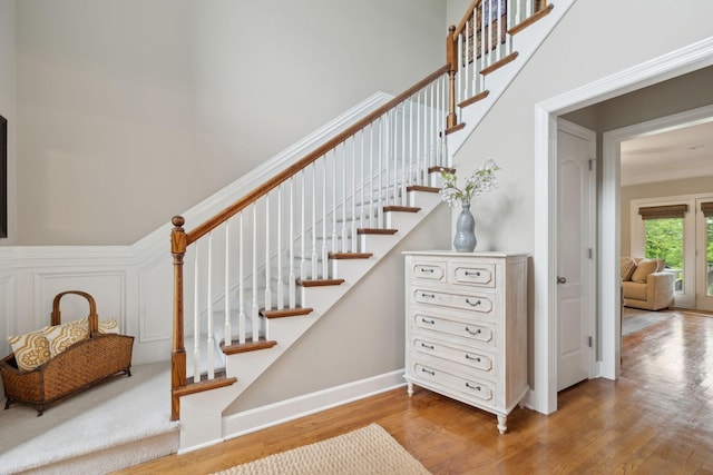 2335 Garrison Cv, Murfreesboro, TN 37130 - stairs with wood finished floors and baseboards