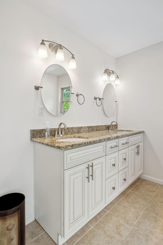 1840 Lick Creek Rd, Hartsville, TN 37074 - full bathroom featuring tile patterned flooring and double vanity