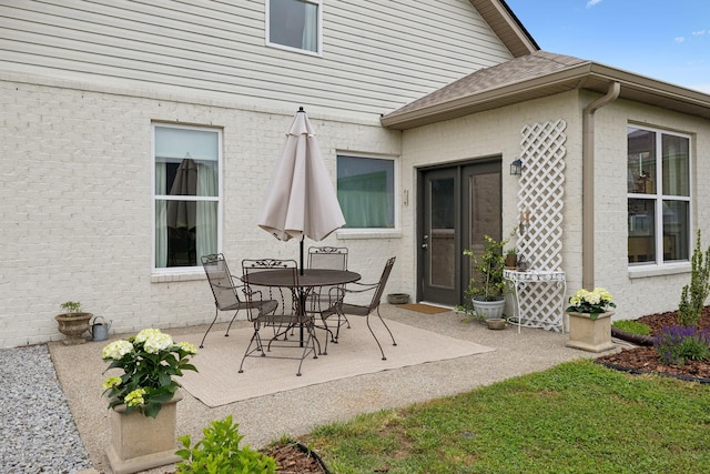 view of patio / terrace with outdoor dining area