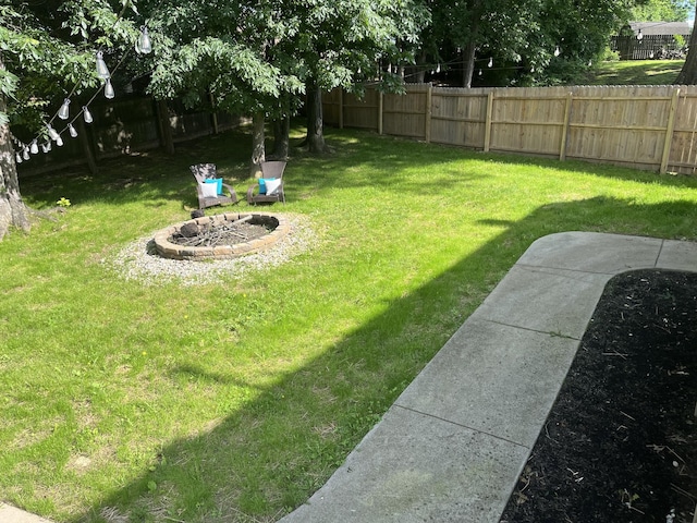 1508 Cedardale Rd, Mount Juliet, TN 37122 - view of yard with a fire pit