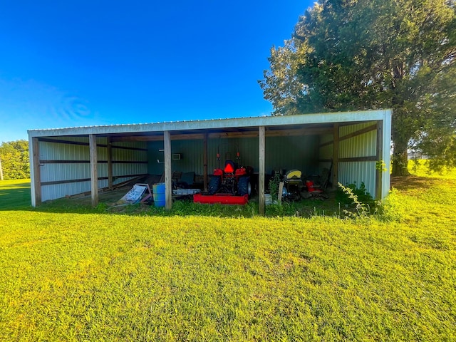 3517 Dobbins Pike, Portland, TN 37148 - view of pole building featuring a carport and a lawn