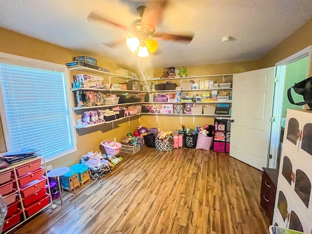 3517 Dobbins Pike, Portland, TN 37148 - recreation room with wood finished floors and a ceiling fan