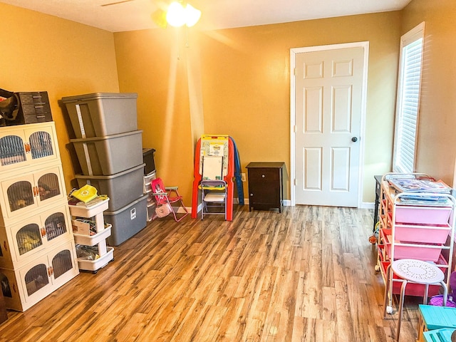 3517 Dobbins Pike, Portland, TN 37148 - playroom with wood finished floors, ceiling fan, and healthy amount of natural light