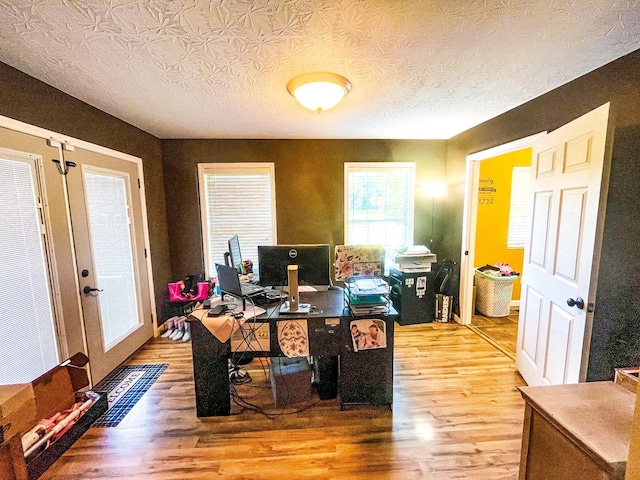 3517 Dobbins Pike, Portland, TN 37148 - home office with light wood-style flooring and french doors