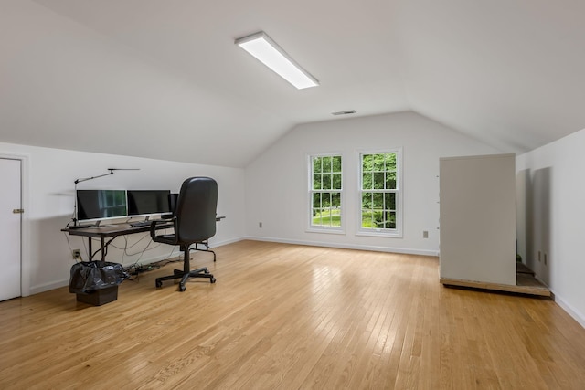4060 Carters Creek Pike, Franklin, TN 37064 - office space with light wood-type flooring, vaulted ceiling, and baseboards
