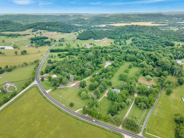 4060 Carters Creek Pike, Franklin, TN 37064 - aerial overview of property's location with rural landscape