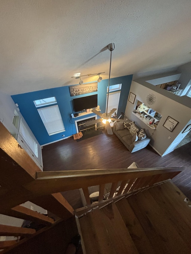 5929 Colchester Dr E, Hermitage, TN 37076 - dining room featuring wood finished floors and a textured ceiling