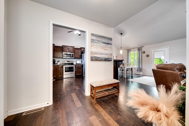 107 Tanesha Ct, Portland, TN 37148 - corridor featuring dark wood-type flooring and baseboards