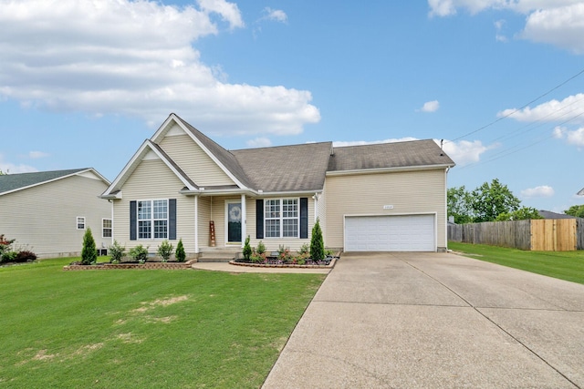 view of front of home with driveway and a shingled roof