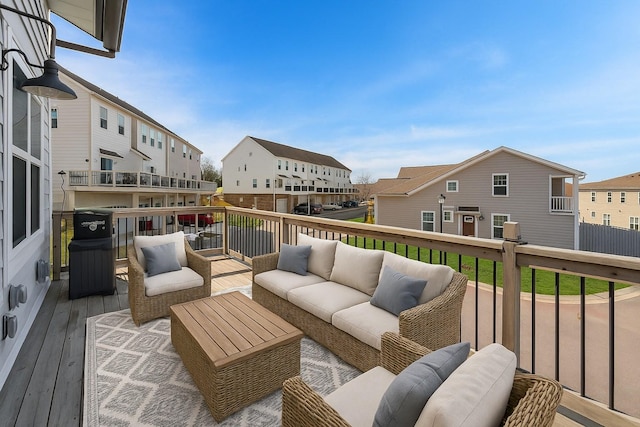248 Kinsale Dr End Unit, End Unit, Spring Hill, TN 37174 - wooden deck featuring a residential view and outdoor lounge area
