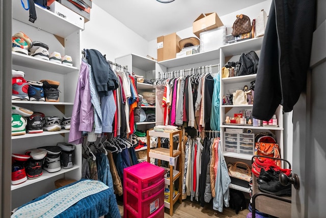 996 Gratton Rd, Clarksville, TN 37043 - spacious closet with wood finished floors