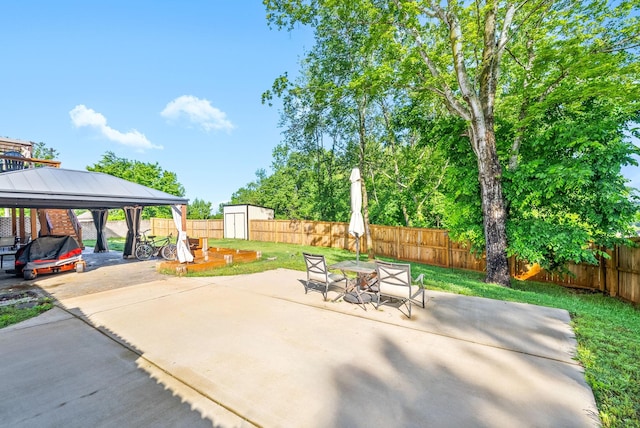 996 Gratton Rd, Clarksville, TN 37043 - view of patio / terrace with a gazebo and outdoor dining space