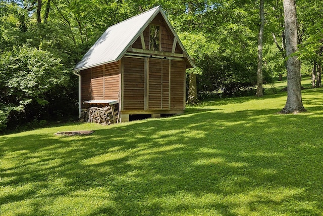 view of outbuilding with an outdoor structure