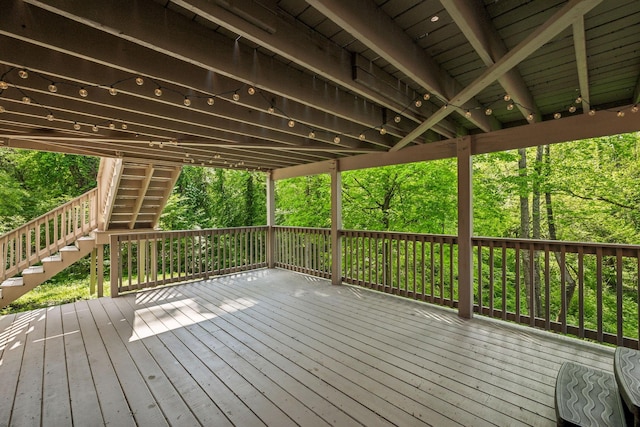 1308 Beech Hollow Dr, Nashville, TN 37211 - wooden deck featuring stairway