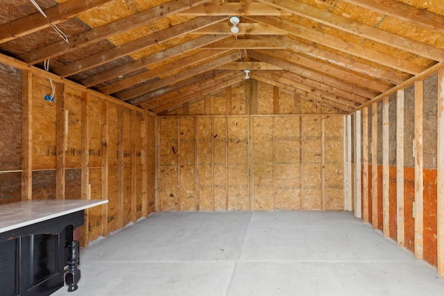 view of storage area