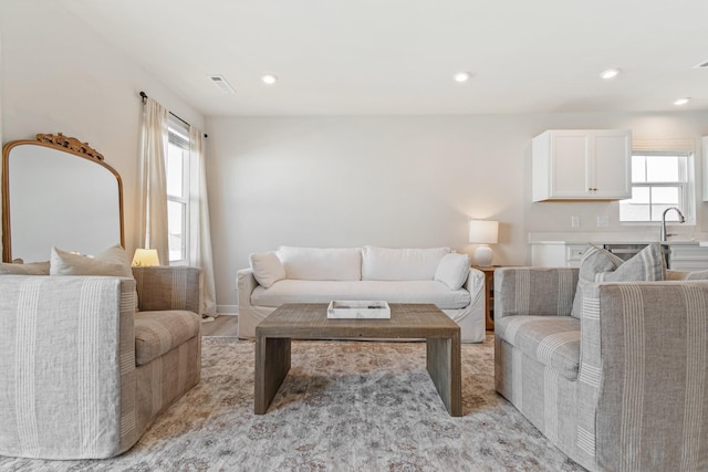 2720 Thornton Grove Blvd, Nashville, TN 37207 - living area featuring healthy amount of natural light and recessed lighting