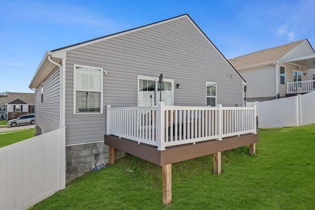 2720 Thornton Grove Blvd, Nashville, TN 37207 - rear view of house with a wooden deck
