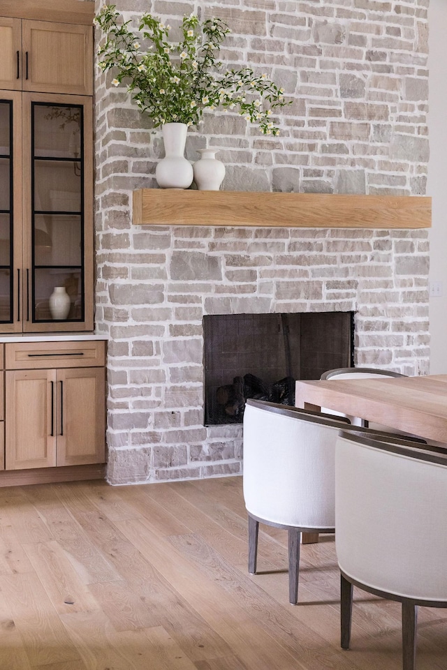 2576 Goose Creek Byp, Franklin, TN 37064 - detailed view of a fireplace and wood finished floors