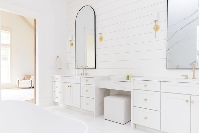 2576 Goose Creek Byp, Franklin, TN 37064 - bathroom featuring a freestanding tub and two vanities