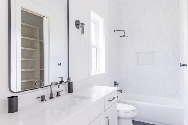 2576 Goose Creek Byp, Franklin, TN 37064 - full bathroom with toilet, healthy amount of natural light, vanity, and shower / tub combination