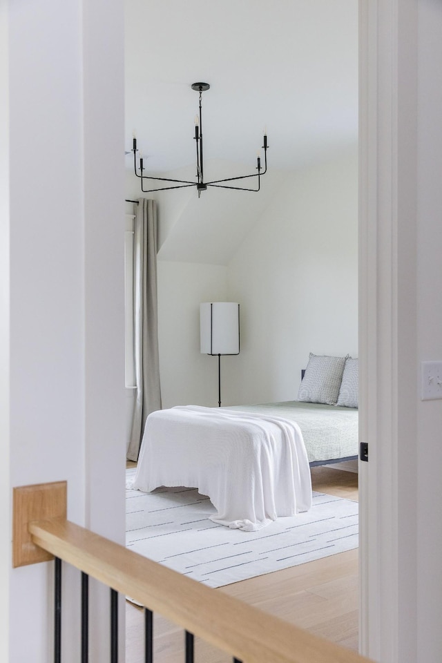 2576 Goose Creek Byp, Franklin, TN 37064 - bedroom featuring a chandelier and wood finished floors