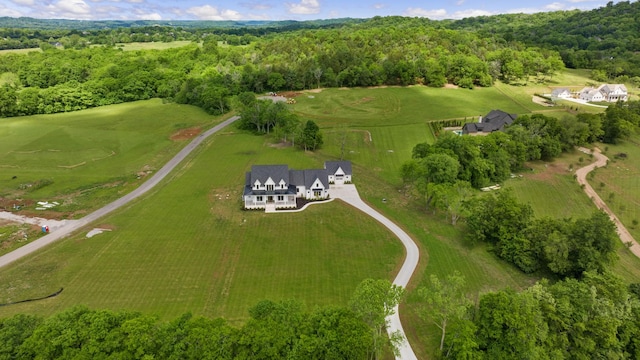 2576 Goose Creek Byp, Franklin, TN 37064 - aerial view of property and surrounding area with a heavily wooded area