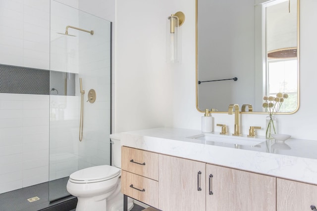 2576 Goose Creek Byp, Franklin, TN 37064 - full bathroom featuring tiled shower, vanity, and toilet