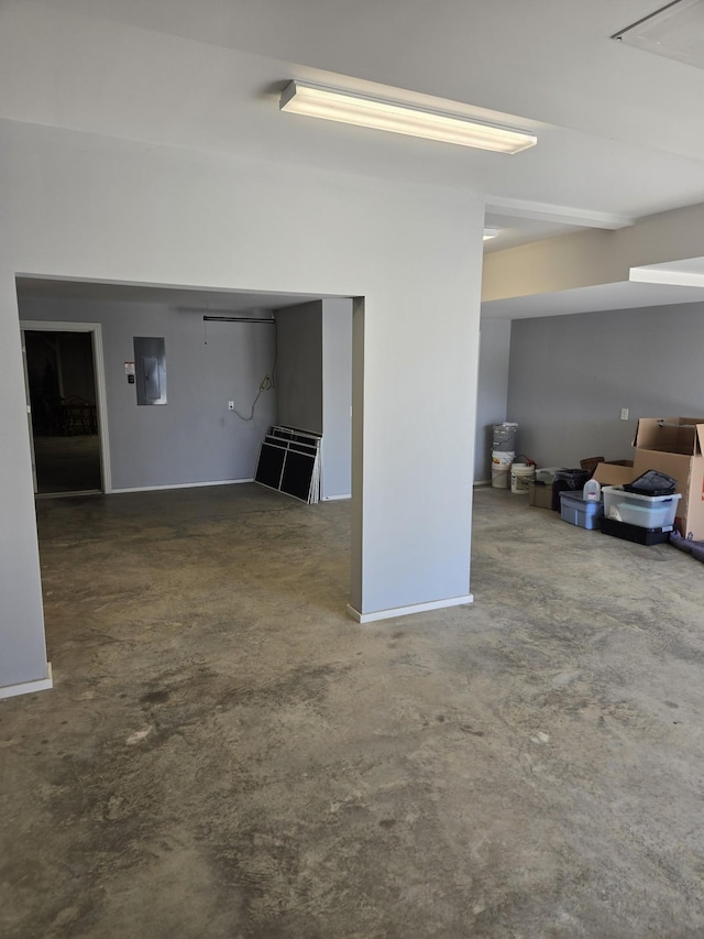 6611 Arno College Grove Rd, College Grove, TN 37046 - basement with electric panel and baseboards