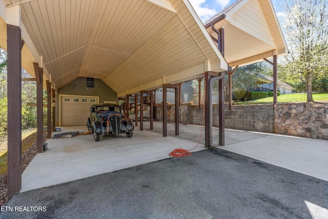 338 Lindsey Mill Cir, Rocky Top, TN 37769 - view of patio with driveway and an attached carport