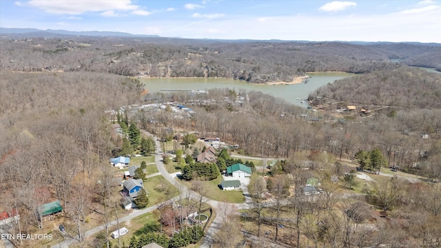 338 Lindsey Mill Cir, Rocky Top, TN 37769 - aerial view of property's location featuring a nearby body of water and a forest