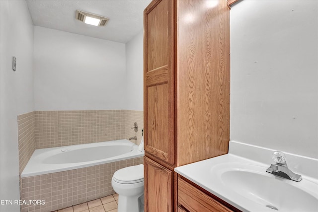 2406 Rowena Ln, Knoxville, TN 37931 - full bath with toilet, tile patterned floors, a bath, and vanity