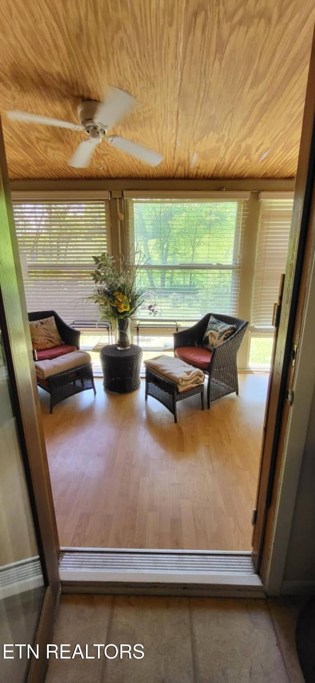 view of sunroom