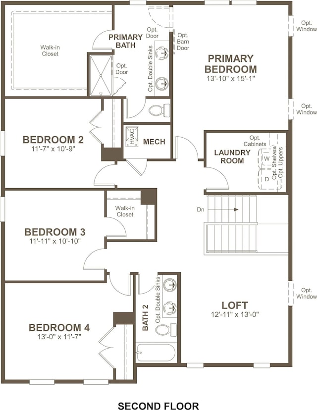 2905 Windstone Trl, Columbia, TN 38401 - floor plan / room layout