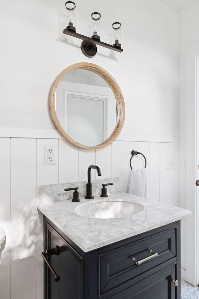 bathroom featuring vanity
