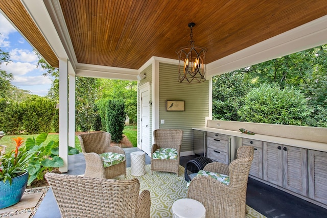 view of patio / terrace with area for grilling