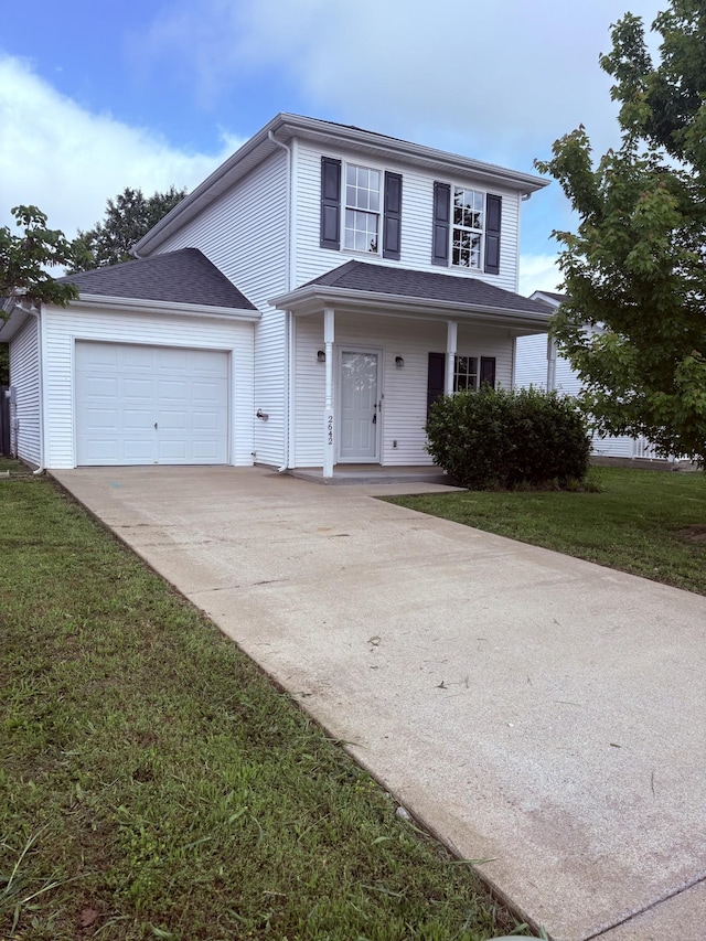 2642 Sewanee Pl, Murfreesboro, TN 37128 - traditional home featuring an attached garage, concrete driveway, and a front lawn