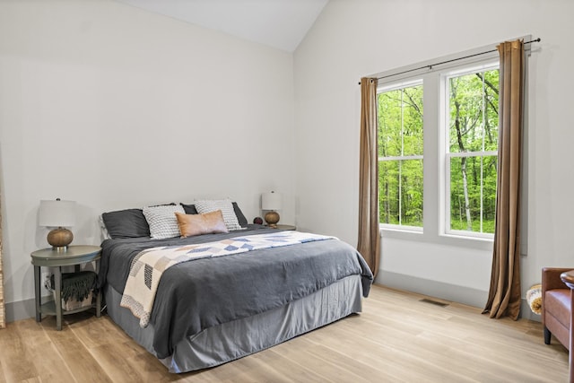 12684 US Highway 41, Tracy City, TN 37387 - bedroom featuring vaulted ceiling and light wood-style floors