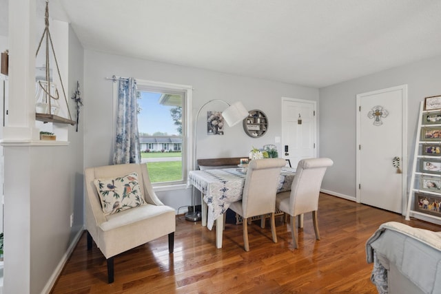 405 Mockingbird Dr, Mount Pleasant, TN 38474 - dining room with wood finished floors and baseboards