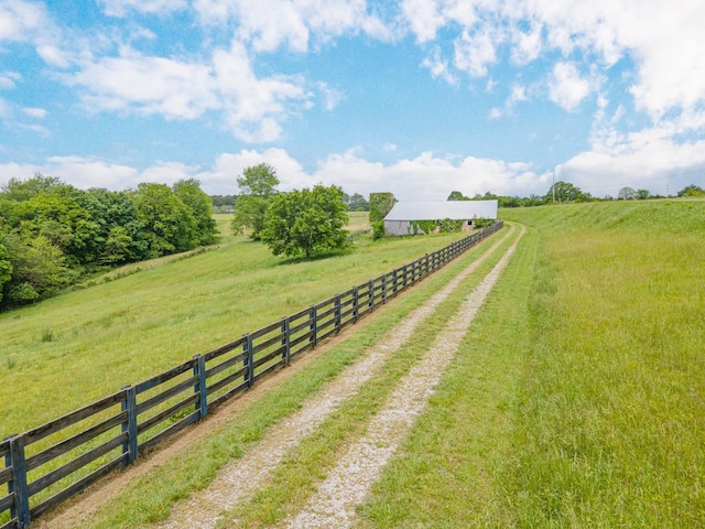 2046 Scribners Mill Rd, Culleoka, TN 38451 - view of yard featuring a view of countryside and driveway