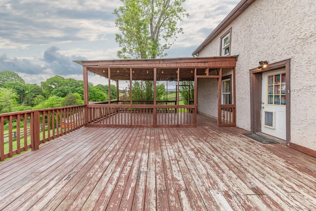 2046 Scribners Mill Rd, Culleoka, TN 38451 - view of wooden terrace