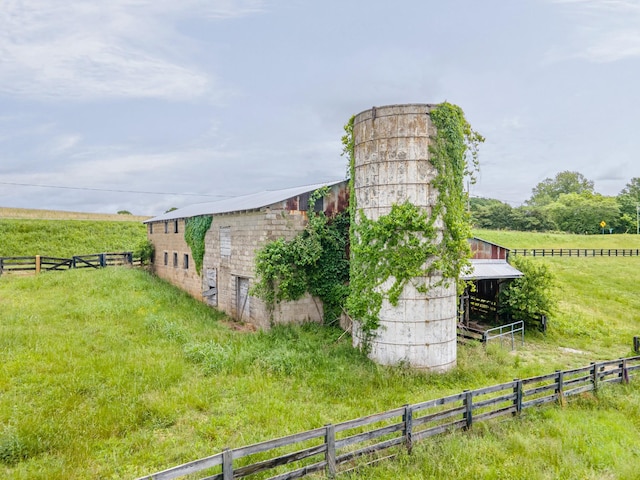 2046 Scribners Mill Rd, Culleoka, TN 38451 - view of barn featuring a view of countryside and fence