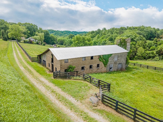 2046 Scribners Mill Rd, Culleoka, TN 38451 - view of rural area featuring a forest