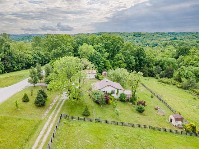 2046 Scribners Mill Rd, Culleoka, TN 38451 - view of rural area featuring a heavily wooded area