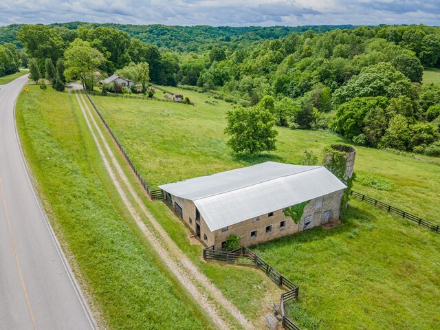 2046 Scribners Mill Rd, Culleoka, TN 38451 - view of rural area featuring a forest
