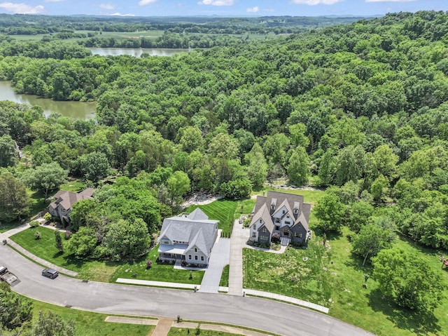 304 Cedar Hollow Ct, Lebanon, TN 37087 - bird's eye view of a heavily wooded area and a large body of water