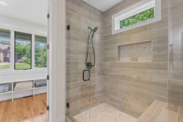 304 Cedar Hollow Ct, Lebanon, TN 37087 - full bath with a stall shower and wood finished floors