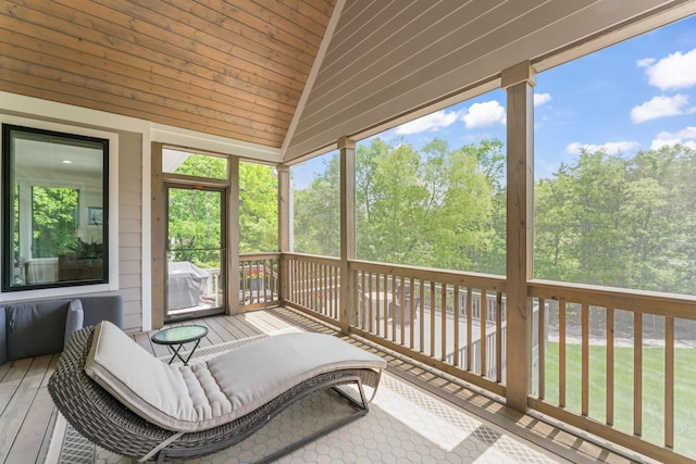 304 Cedar Hollow Ct, Lebanon, TN 37087 - sunroom / solarium featuring healthy amount of natural light and lofted ceiling
