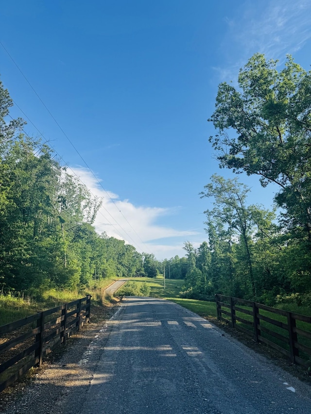 3571 Old Blacktop Rd, Mc Ewen, TN 37101 - view of asphalt street with a forest view